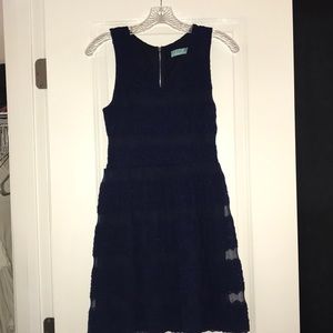 Navy dina be lace cocktail dress